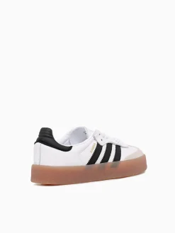 Clearance adidas samba w black leather White