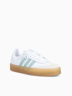 Hot adidas samba w white blue leather White Multi