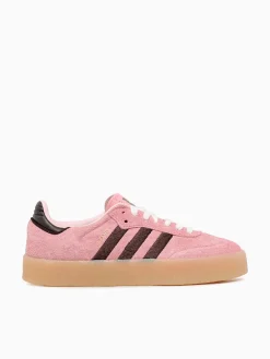 Hot adidas sambae w brown suede Pink