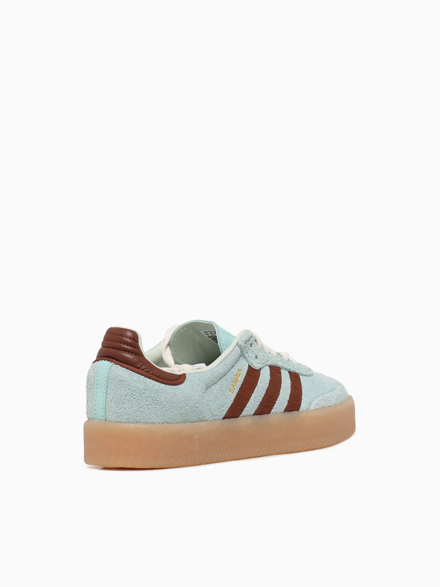 Best adidas sambae w turquoise brown suede Aqua