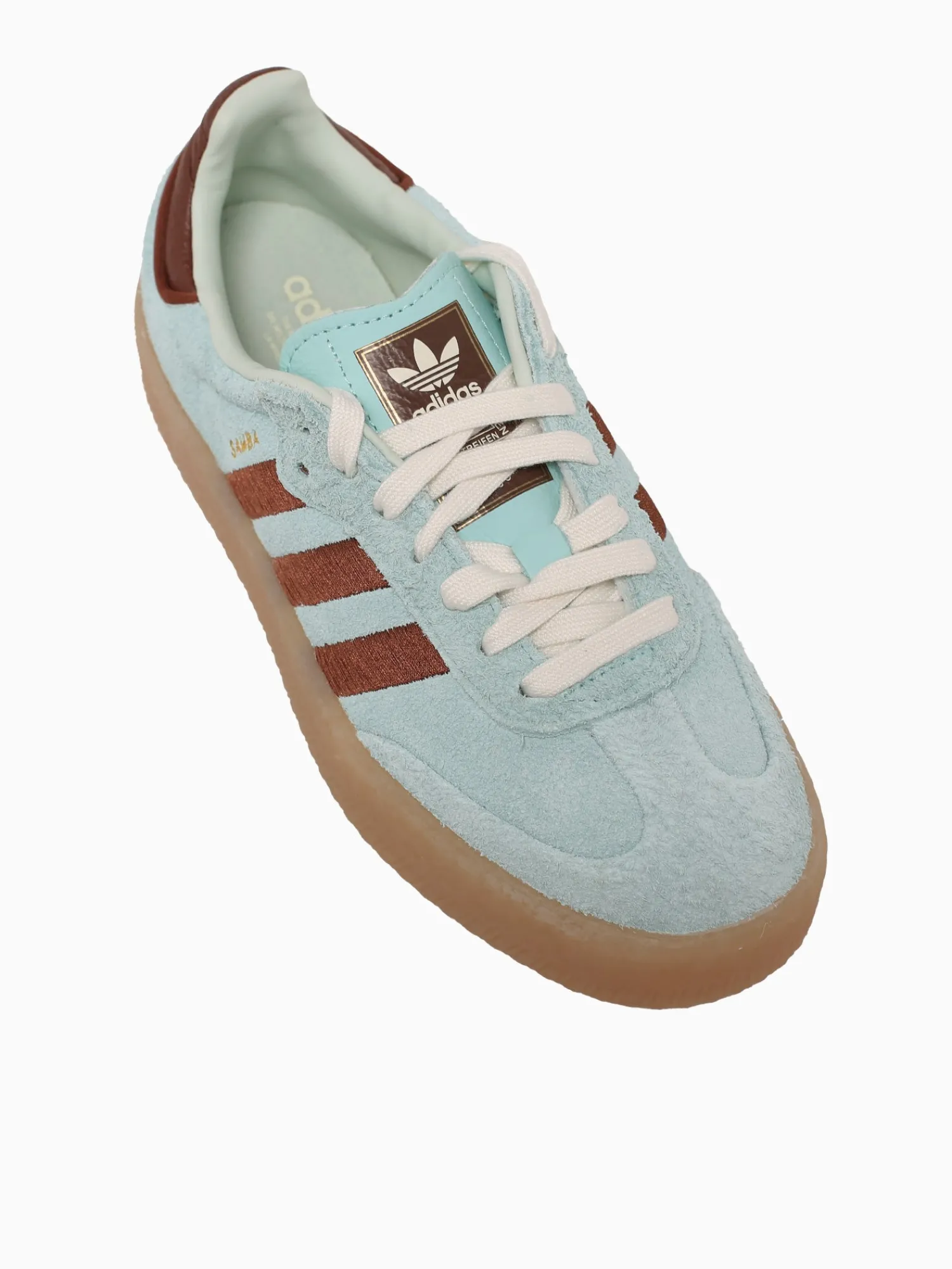 Best adidas sambae w turquoise brown suede Aqua