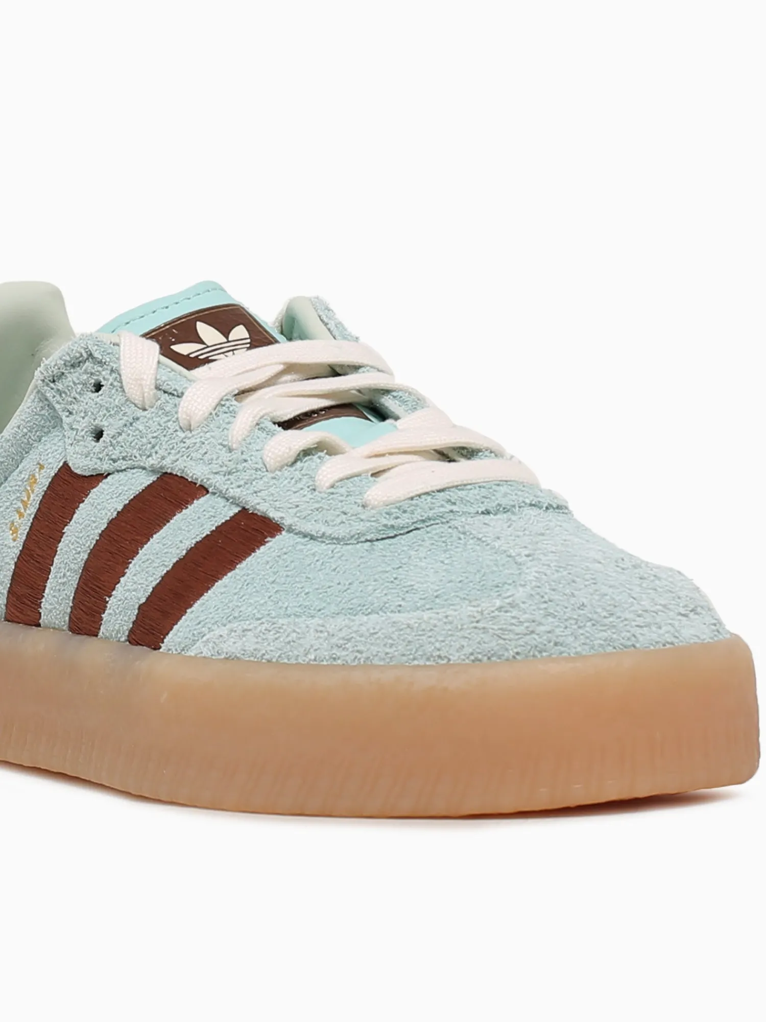 Best adidas sambae w turquoise brown suede Aqua