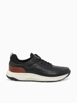 Sale Florsheim satellite perf elastic cognac lea Black