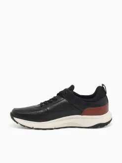Sale Florsheim satellite perf elastic cognac lea Black