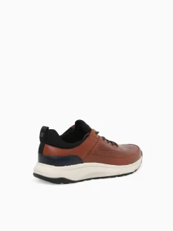 Outlet Florsheim satellite perf elastic cognac navy lea Tan