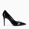 New Schutz satin trans verniz soft vinil Black