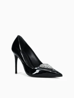 New Schutz satin trans verniz soft vinil Black