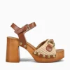 Discount SANDRO ROSI sawyer e cuoio rafia vach Natural