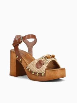 Discount SANDRO ROSI sawyer e cuoio rafia vach Natural