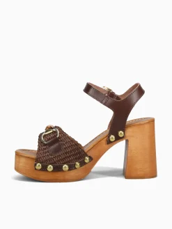 Fashion SANDRO ROSI sawyer t.moro t.moro rafia vach Brown