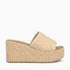 Clearance SANDRO ROSI saxon e rafia Natural