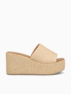 Clearance SANDRO ROSI saxon e rafia Natural