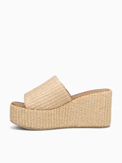 Clearance SANDRO ROSI saxon e rafia Natural