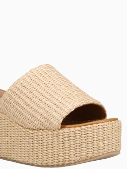 Clearance SANDRO ROSI saxon e rafia Natural