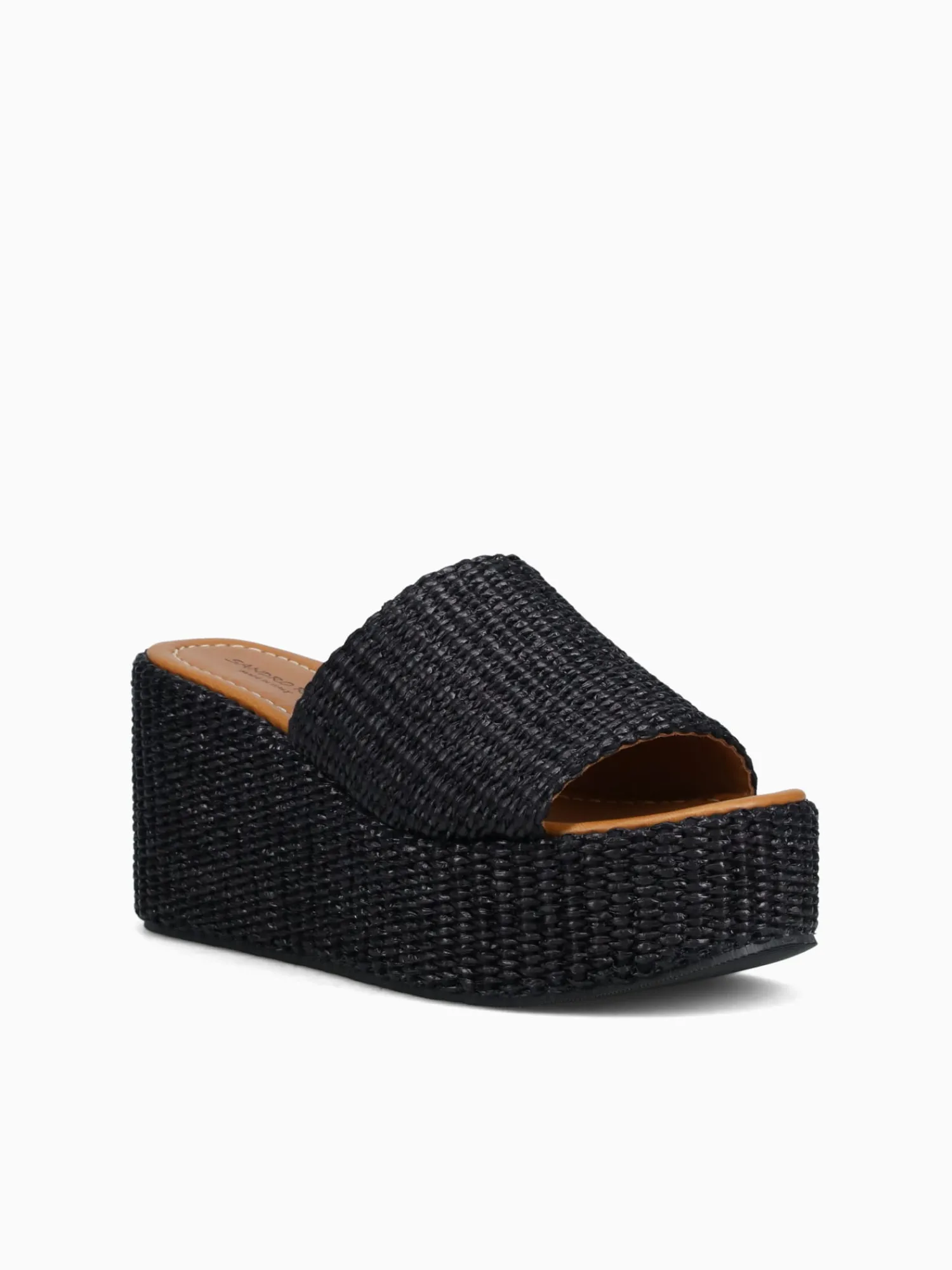 Hot Sandro Rossi saxon nero rafia Black