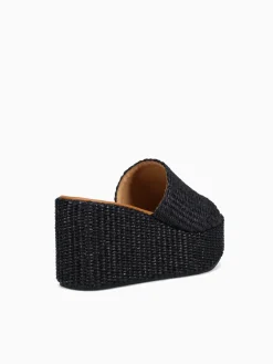 Hot Sandro Rossi saxon nero rafia Black