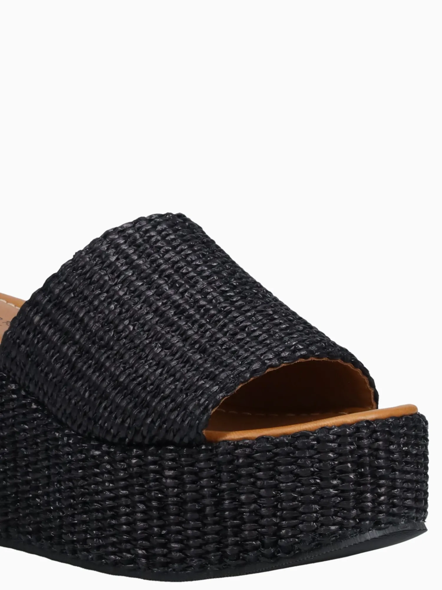 Hot Sandro Rossi saxon nero rafia Black