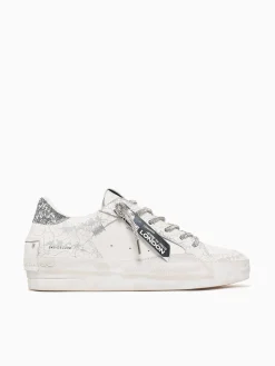 Discount CRIME LONDON sk8 deluxe 20132pp7 10 silver lea White