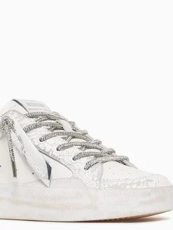Discount CRIME LONDON sk8 deluxe 20132pp7 10 silver lea White
