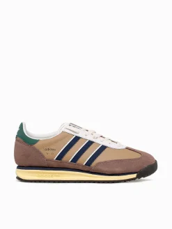 Outlet adidas sl 72 rs brown navy green leather Brown Multi