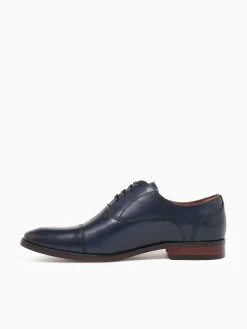 Outlet Florsheim sorrento lux cap toe bal smmoot lea Navy