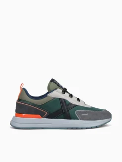 Fashion MUNICH speed 01 green mesh suede Green Multi
