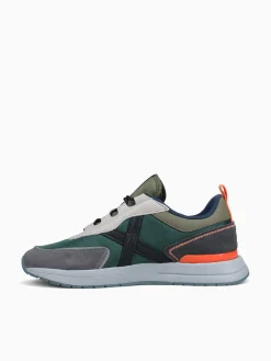 Fashion MUNICH speed 01 green mesh suede Green Multi