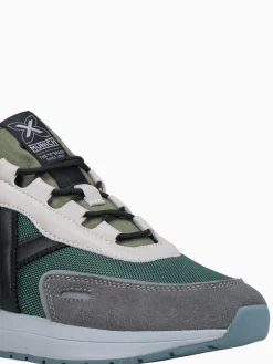 Fashion MUNICH speed 01 green mesh suede Green Multi