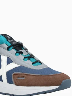 Discount MUNICH speed 05 mesh suede Navy
