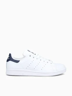Clearance adidas stan smith blue leather White