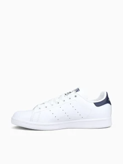 Clearance adidas stan smith blue leather White