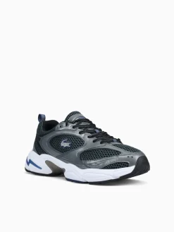Online Lacoste storm 96 2k 224 2 dkgry nvy leather mesh Dark Grey