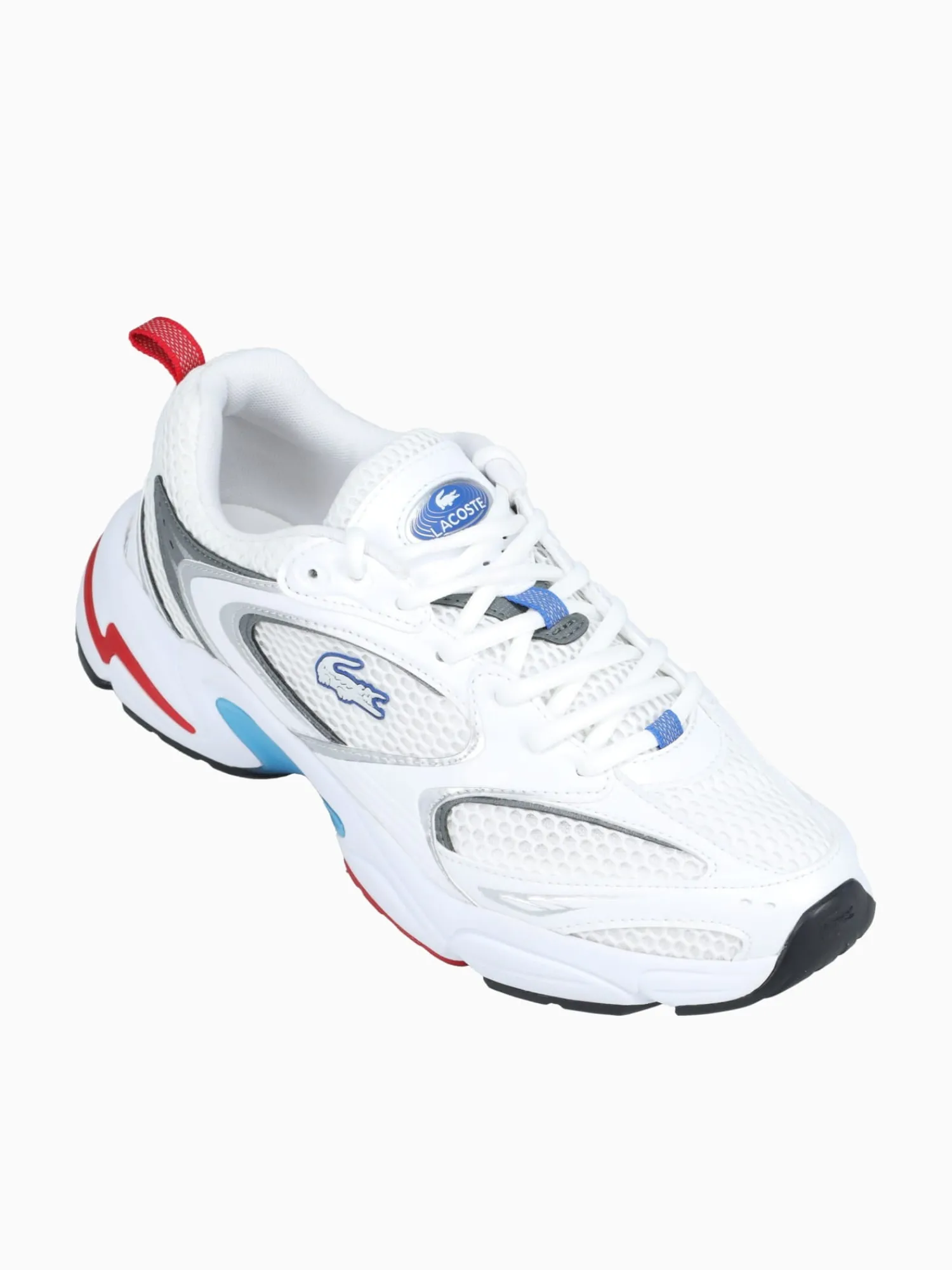 Online Lacoste storm 96 2k 224 2 wht blu leather mesh White Multi