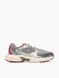 Discount Lacoste storm 96 2k offwhite mesh Red
