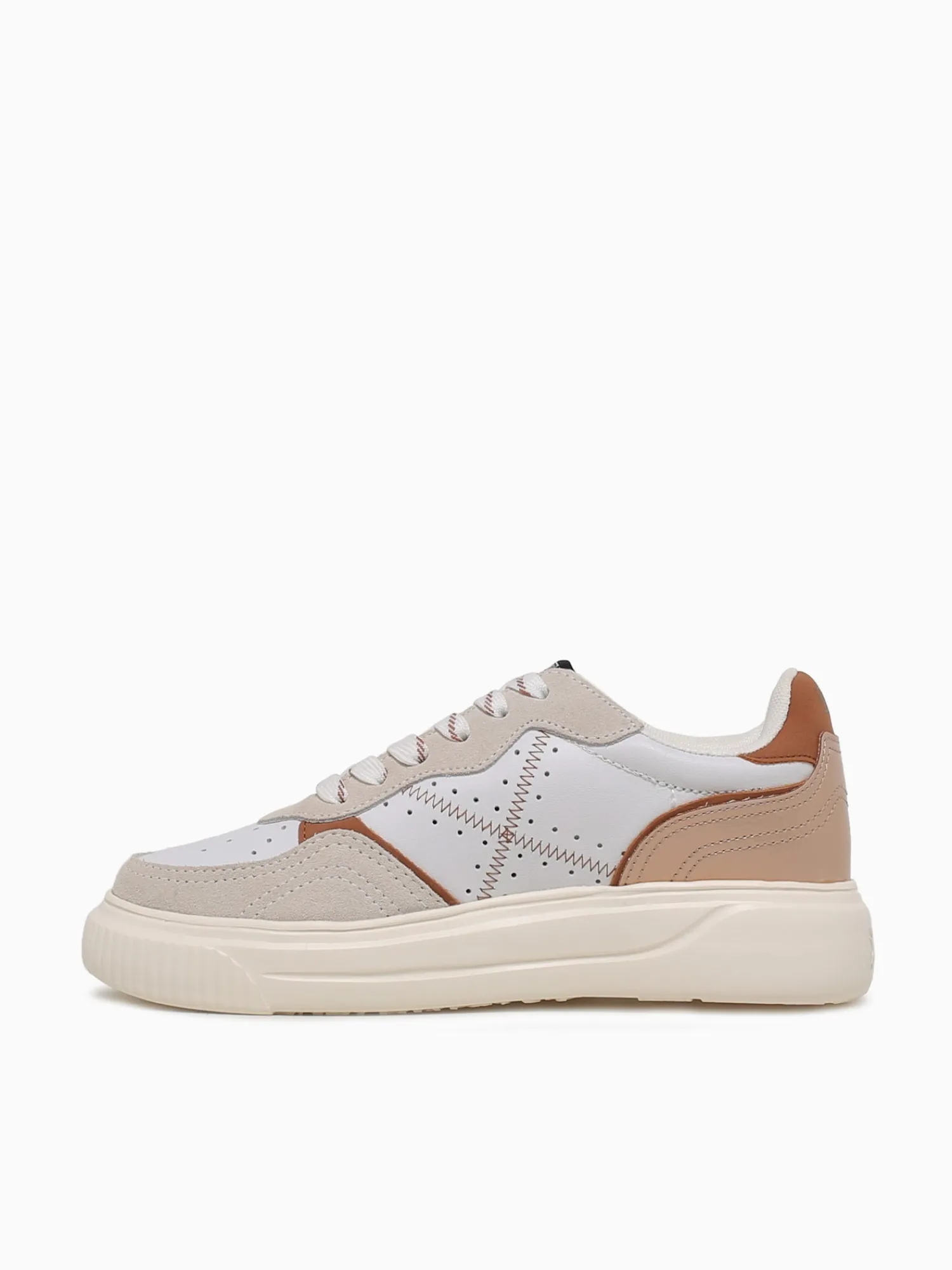 Hot MUNICH suggar blanco tan leather White