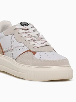 Hot MUNICH suggar blanco tan leather White