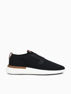Discount Wolf & Shepherd swiftknit derby knit Black White