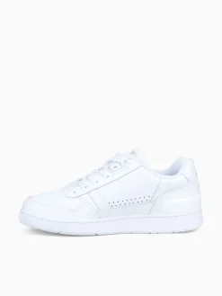 Best Lacoste t clip 124 white gold leather White Multi