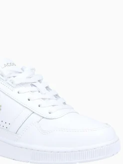 Best Lacoste t clip 124 white gold leather White Multi