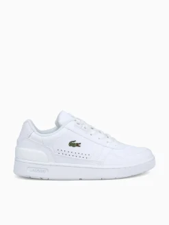 Fashion Lacoste t clip 123 wht wht leather White