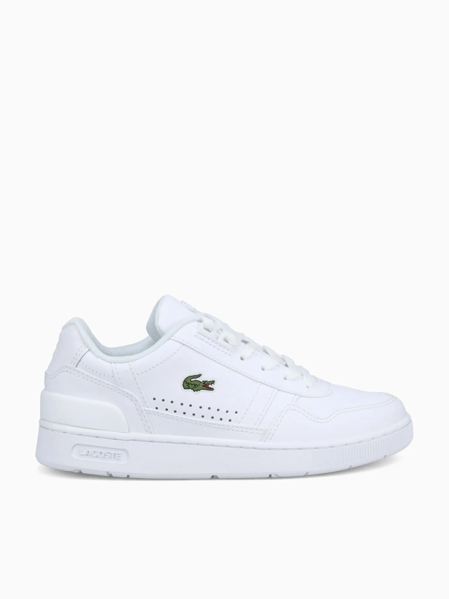 Fashion Lacoste t clip 123 wht wht leather White