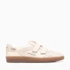 Best Sam Edelman talia ivory wht gold leather suede Off White