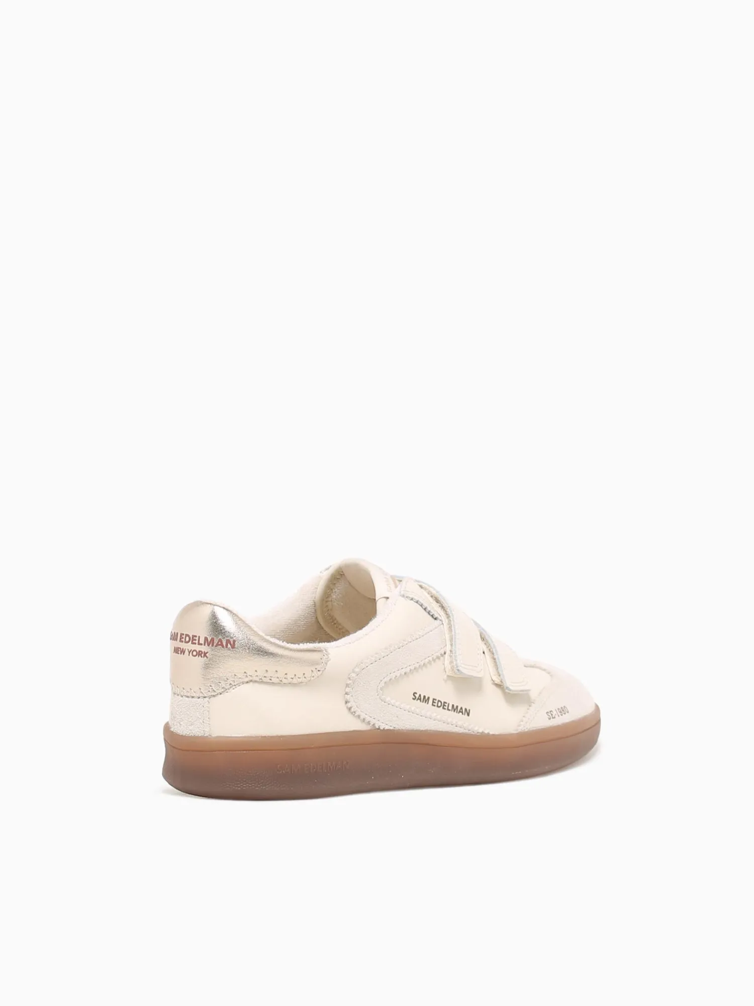 Best Sam Edelman talia ivory wht gold leather suede Off White