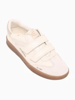 Best Sam Edelman talia ivory wht gold leather suede Off White