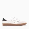 Online Sam Edelman talia white black leather suede White Multi