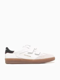 Online Sam Edelman talia white black leather suede White Multi