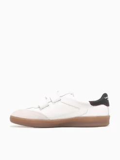 Online Sam Edelman talia white black leather suede White Multi