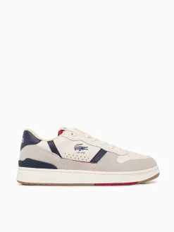 Clearance Lacoste tclip set 224 9 offwht gum leather Off White