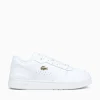 Outlet Lacoste tclip set 224 wht gold leather White Multi
