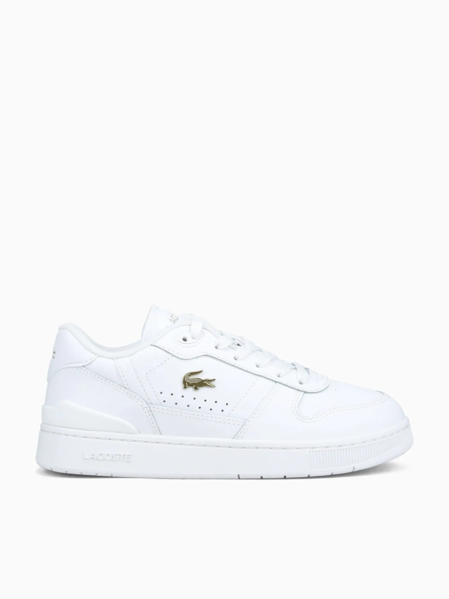 Outlet Lacoste tclip set 224 wht gold leather White Multi